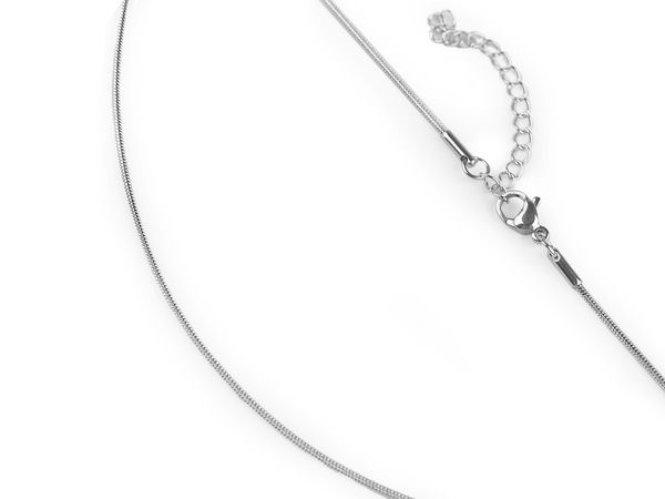 Premium Stainless Steel Snake Chain Necklace - Sleek Flexible Round Chain with Extension