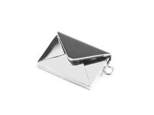 Premium Stainless Steel Memory Locket Pendant - Envelope & Book Keepsake Designs