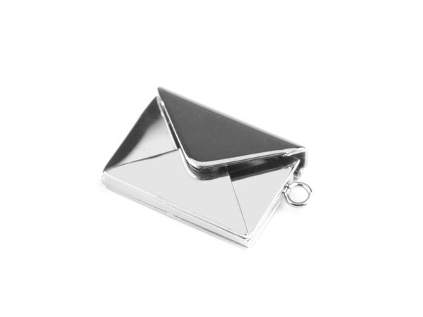 Premium Stainless Steel Memory Locket Pendant - Envelope & Book Keepsake Designs