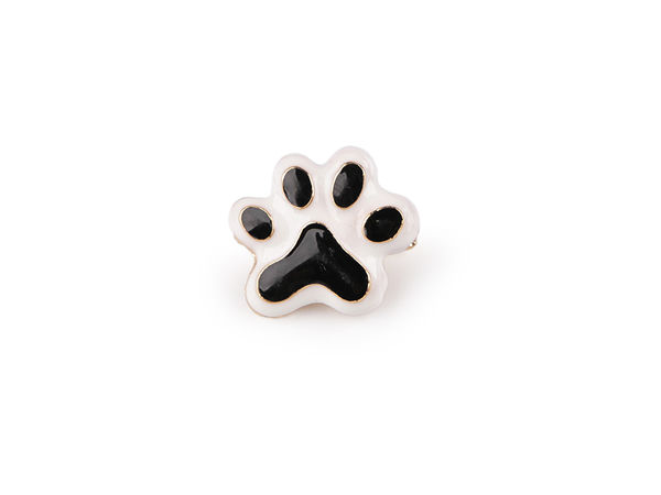 Elegant Enamel Animal Paw Brooch Pin - Playful Jewelry Accessory for Outfits, Bags, and Scarves