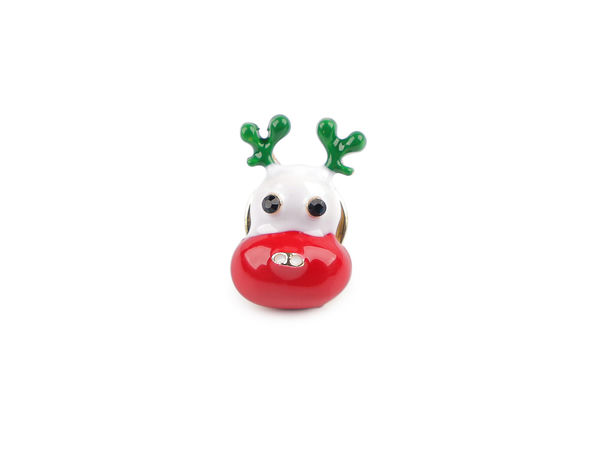 Sparkling Reindeer Rhinestone Brooch - Elegant Fashion Pin Accent