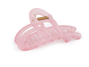 Matte Transparent Heart Hair Claw Clip - Premium Nonslip Jaw Clamp Hair Accessory
