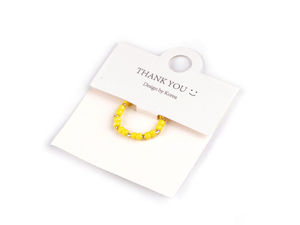 Handcrafted Colorful Beaded Ring – Comfortable Elastic Band and Universal Fit Jewelry
