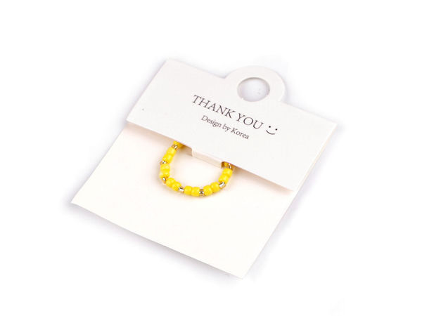 Handcrafted Colorful Beaded Ring – Comfortable Elastic Band and Universal Fit Jewelry