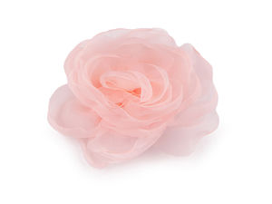 Elegant Organza Flower Brooch (8cm) - Chic Floral Corsage Pin for Dresses, Hats & Accessories