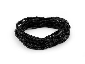 Handcrafted Seed Bead Stackable Elastic Bracelets - 12-Piece Premium Stretch Bracelet Set