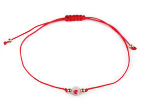Handcrafted Heart Shamballa Bracelet - Adjustable Macramé Cord Charm Wristband