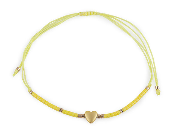 Premium Heart Shamballa Bracelet with Gold Accent & Seed Beads – Adjustable Universal Fit Fashion Jewelry