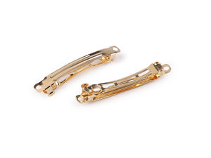 Premium Gold French Hair Clip (7x59 mm) for DIY Jewelry and Custom Hair Accessories