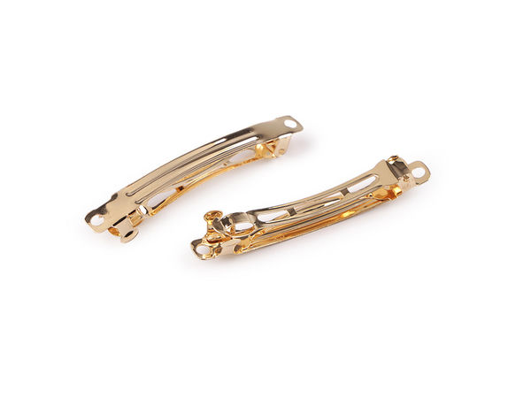 Premium Gold French Hair Clip (7x59 mm) for DIY Jewelry and Custom Hair Accessories