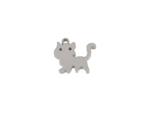 Stainless Steel Cat Pendants for DIY Jewelry Making