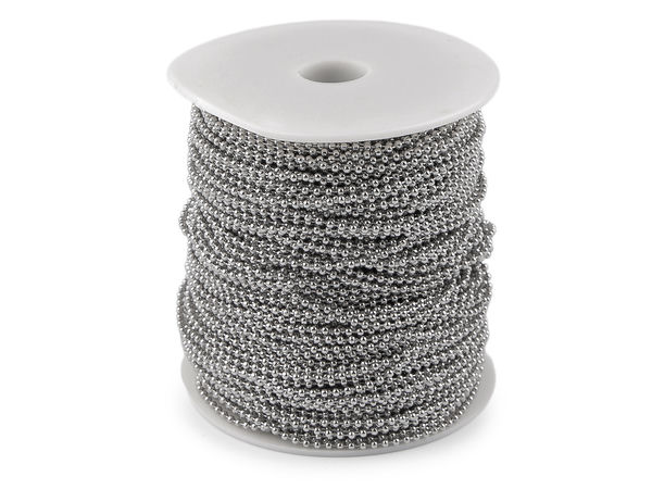 Premium Stainless Steel Ball Chain (2mm) - Unfinished Jewelry & Accessory Chain