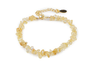 Natural Mineral Fragment Gemstone Bracelet - Adjustable Stainless Steel Clasp
