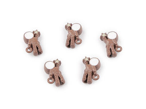 Double-Sided Metal Astronaut Pendant Beads (9x13mm) - Versatile Spacers & Charms for Jewelry Making, Bracelets, and Earrings