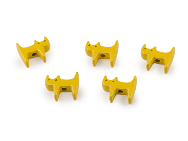 Double-Sided Metal Cat Pendant Beads for Jewelry Making, 10x22mm Cute Feline Spacers for Bracelets, Necklaces, and Earrings