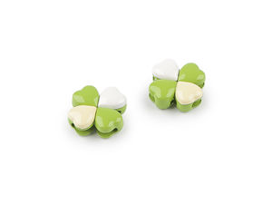 Premium Four-Leaf Clover Metal Pendant Charms & Spacer Components (15mm)