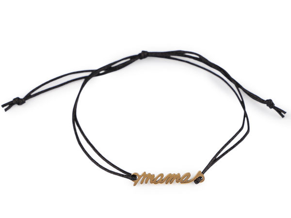 Adjustable Stainless Steel Mama Pendant Shamballa Bracelet - Heartfelt Mother's Day & Birthday Gift