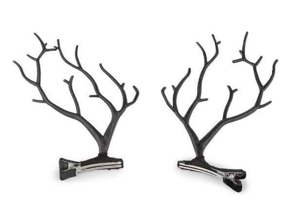 Premium Antler Hair Clips – Playful Festive Holiday Cosplay Hairpins and Winter Costume Accessories
