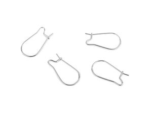 Premium 20mm Closed Stainless Steel Afro Earring Hooks for Jewelry Making