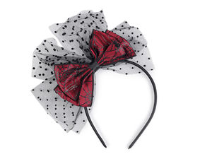 Premium Witch Bow Headband for Halloween, Carnivals & Themed Costume Parties - Comfort-Fit Toothless Hair Accessory