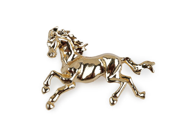 3D Wild Stallion Metal Brooch Pin - Elegant Unisex Fashion Jewelry Accessory