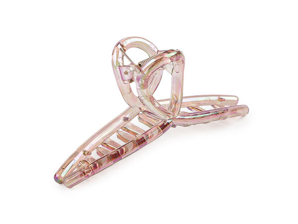 Premium Iridescent AB Effect Mini Hair Claw Clip with High-Gloss Finish