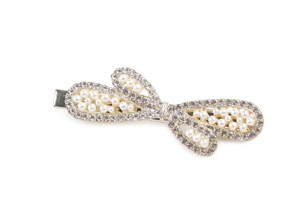 Elegant Bow Rhinestone Hair Clip - Premium Crystal Hair Accessories for Weddings, Parties, and Everyday Styling