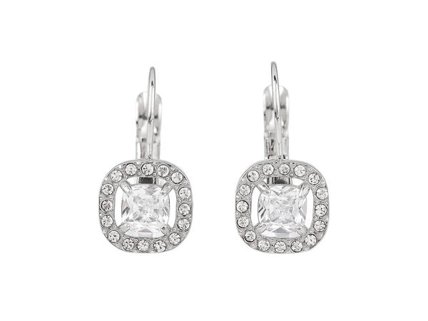 Stainless Steel Cubic Zirconia Drop Earrings - 1 & 2 Crystal Styles