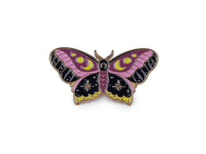Handcrafted Enamel Butterfly Brooch & Badge - Elegant Miniature Jewelry Accent for Coats, Scarves, and Handbags