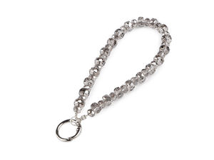 Glass Bead Mobile Phone Strap & Charm - Premium Multipurpose Keyring & Handbag Accessory with Universal Insert