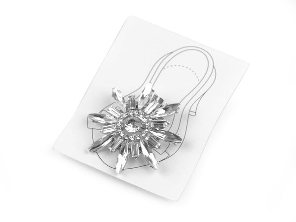 Elegant Rhinestone Shoe Clips and Brooch - Detachable Crystal Embellishment for Heels, Flats, Bags and Clothes