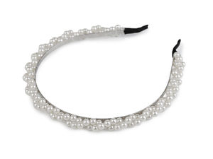Elegant Pearl-Embellished Metal Headband - Premium Hair Accessory for Weddings, Festive Events, and Everyday Styling
