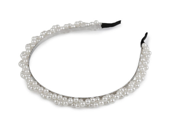 Elegant Pearl-Embellished Metal Headband - Premium Hair Accessory for Weddings, Festive Events, and Everyday Styling