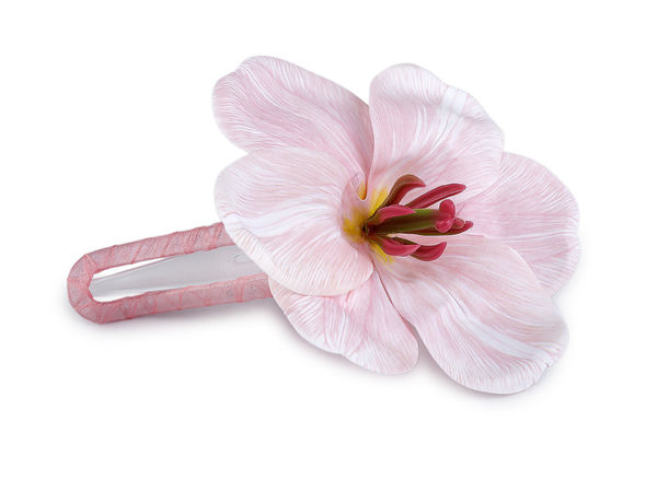 Elegant Foamiran Flower Hair Clip - Realistic Floral Hairpin & Grip for Special Occasions & Daily Styling