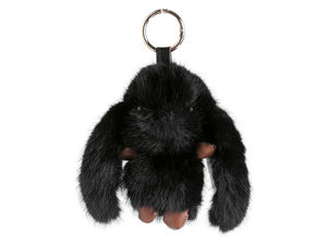 Premium Plush Furry Bunny Keychain & Bag Charm - Soft Rabbit Pendant for Handbags, Backpacks, and Keys