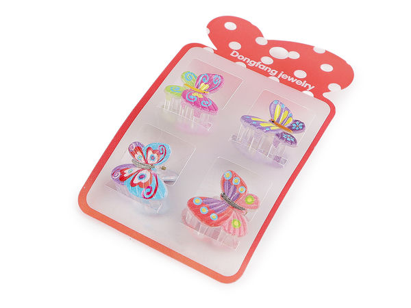Mini Hair Claw Clips Set - Premium Flower & Butterfly Hair Accessories
