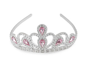 Sparkling Princess Crown Headband for Kids - Royal Tiara Hair Accessory for Birthdays, Carnivals, and Party Celebrations