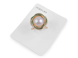 Elegant Pearl Scarf Clip Ring - 4-Loop Multi-Way Decorative Clasp for Scarves and Shawls
