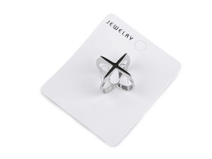 Elegant Enamel Scarf Ring Buckle - 4-Loop Multi-Way Jewellery Fastener for Silk & Delicate Scarves