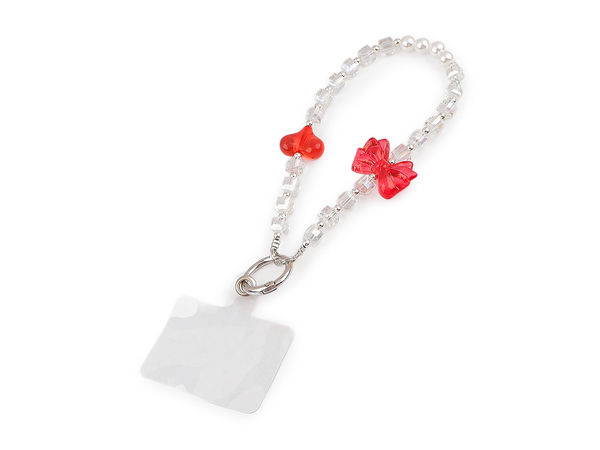Beaded Phone Charm and Wrist Strap with Secure Insert Mount – Universal Keyring and Handbag Accessory