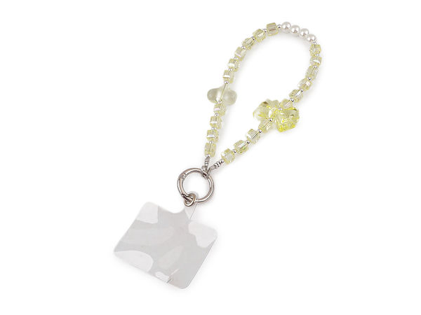 Beaded Phone Charm and Wrist Strap with Secure Insert Mount – Universal Keyring and Handbag Accessory