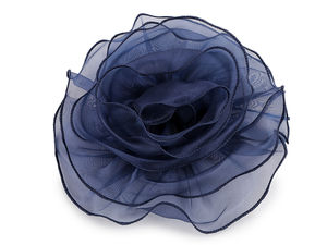 Oversized Organza Rose Flower Brooch (20 cm) – Elegant Statement Pin for Jackets, Dresses & Special Occasions