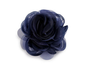 Elegant Organza Flower Brooch - Premium Rose-Shaped Fabric Pin for Jackets, Dresses, and Handbags (Ø 9 cm)
