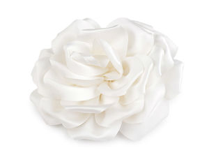 Handcrafted Large Satin Rose Brooch Pin (17cm) - Elegant Floral Statement Corsage for Dresses, Jackets, and Handbags