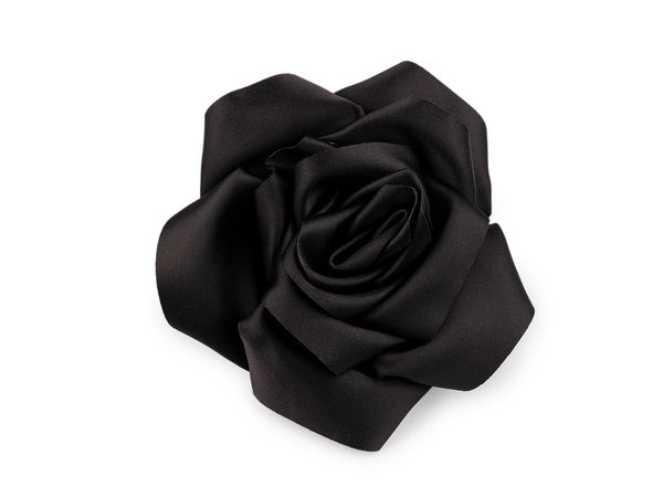 Elegant Large Satin Rose Flower Brooch Pin - 11cm Floral Corsage for Jackets, Dresses, Handbags and Weddings