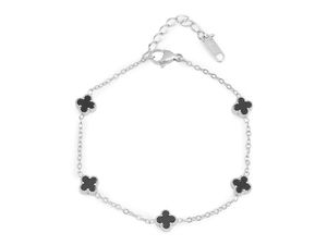 Elegant Stainless Steel Flower Bracelet - Premium Rhinestone Metal Charm Wristband