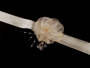 Elegant Bridesmaid Ribbon Tie Bracelet - Adjustable Wedding Jewelry