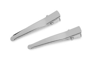 Platinum Hair Clip Bases - Semi-Finished Metal Clips for DIY Accessories & Decoration (30mm, 35mm, 45mm)
