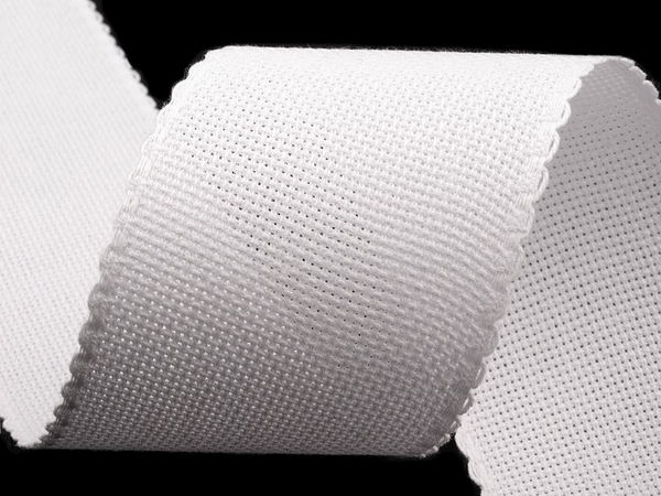 Premium 70mm Scalloped-Edge Needlepoint Canvas Ribbon for Embroidery & Crafts