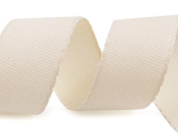 Premium Scalloped Edge Embroidery Canvas Ribbon (50mm) - Needlepoint Border Belt for Cross Stitch and Haberdashery Crafts